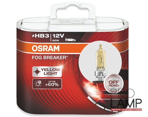 Галогеновые лампы Osram Fog Breaker HB3 - 9005FBR-HCB