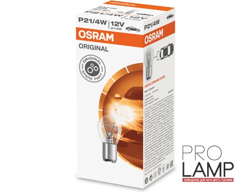Галогеновые лампы Osram Original Line P21/4W - 7225-S (10 шт.)