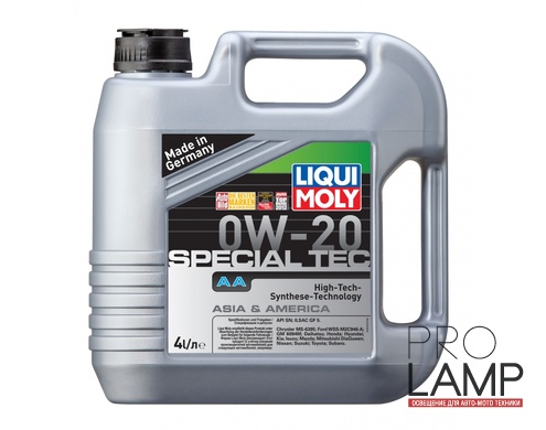 LIQUI MOLY Special Tec AA 0W-20 — НС-синтетическое моторное масло 4 л.: liqui moly special tec aa 0w 20 hc