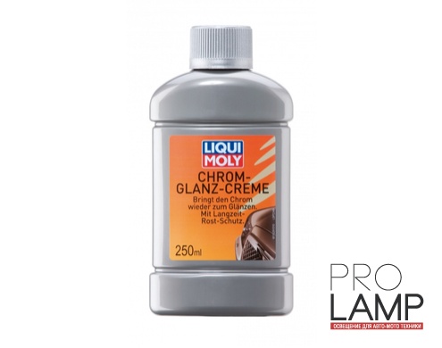LIQUI MOLY Chrom-Glanz-Creme — Полироль для хромированных поверхностей 0.25 л.: liqui moly chrom glanz creme dlya