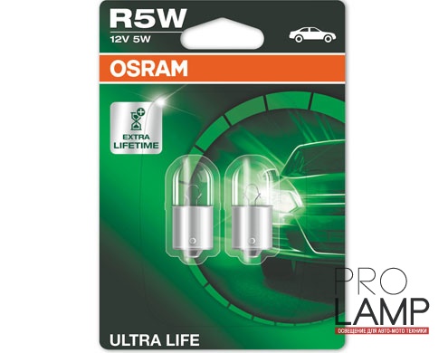 Галогеновые лампы Osram Ultra Life R5W - 5007ULT-02B