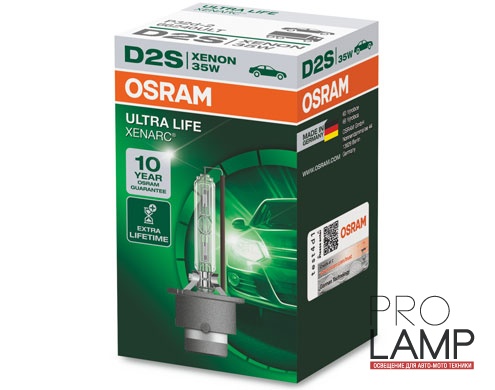 Штатные ксеноновые лампы D2S. Osram Xenarc Ultra Life - 66240ULT